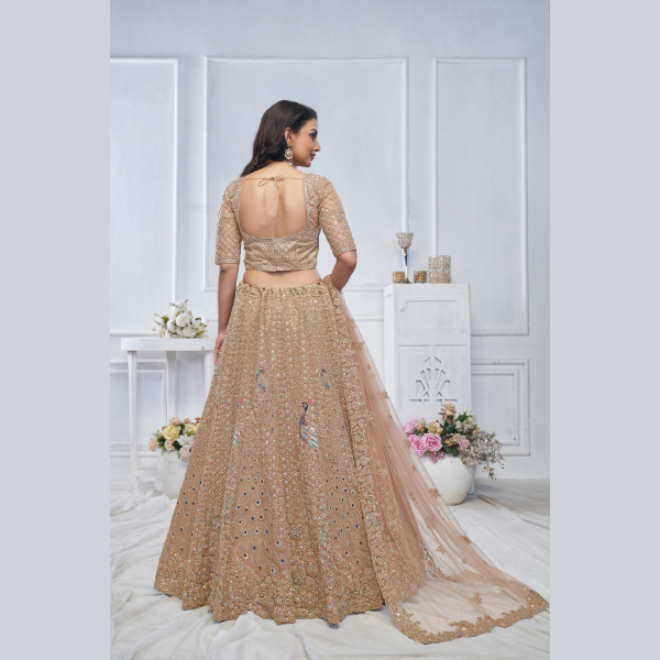 Show stopper Mustard Embroidered bridal wear lehenga | Ready To Wear - India shopping