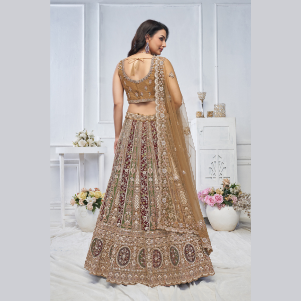 The Majestic Mustard bridal lehenga | Ready To Wear | - India shopping