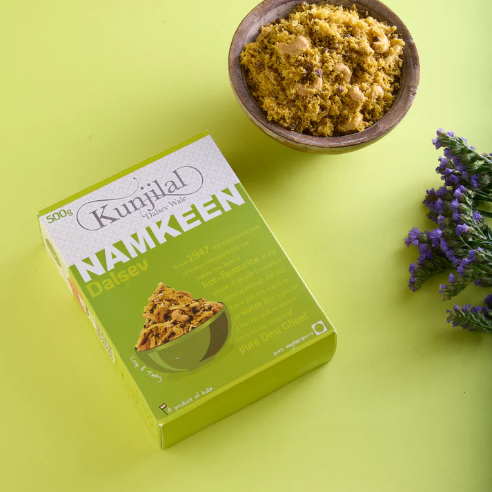 Kunjilal Dalsev Wale Jain Dalsev (Without Aloo Lachha) - 500 gms| Made in Desi Ghee | No Palm Oil