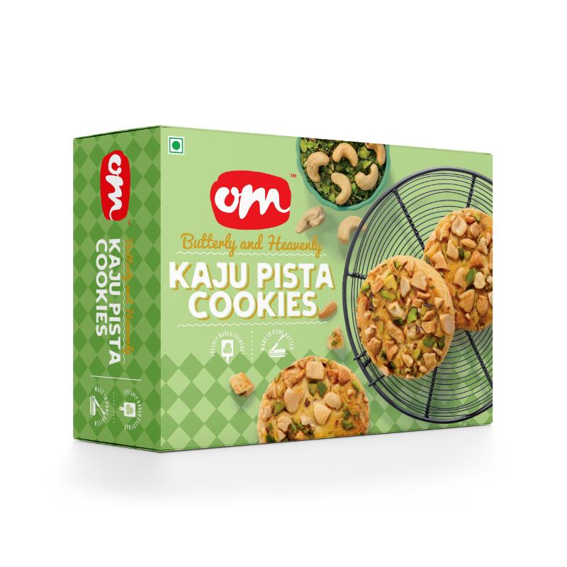 Om Sweets & Snacks Kaju Pista Cookies - 350 Gms - India shopping