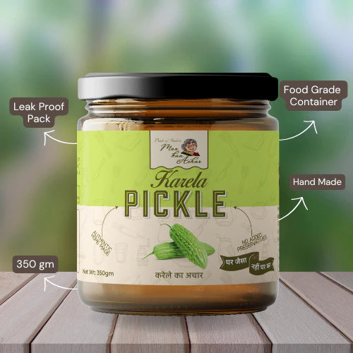 Maa kaa Achar Home Made Karela Pickle Pack - 350 gms