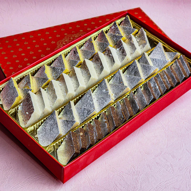 Gwalia Sweets Katli Mix Box 500 gms - India shopping
