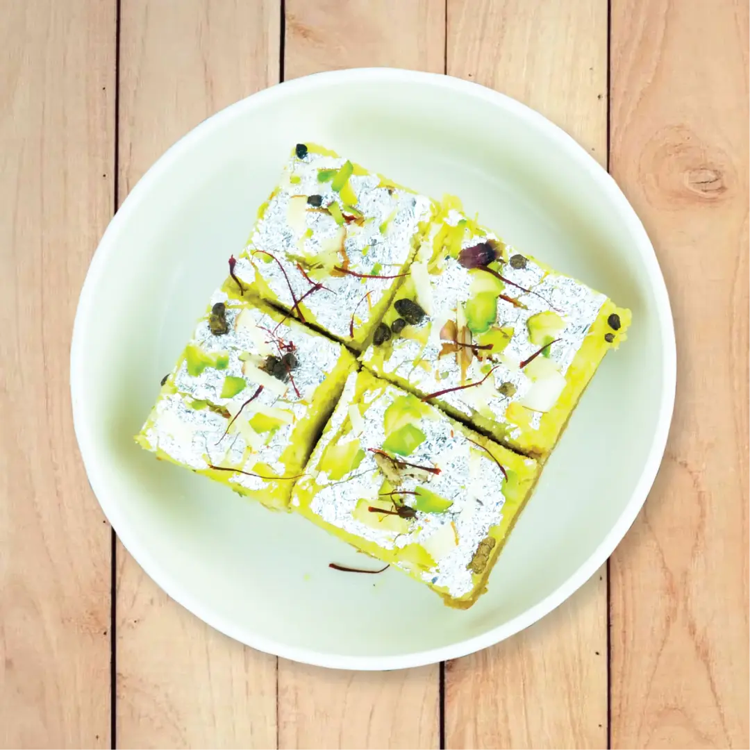 Chandra Snacks Kesar Elaichi Barfi 500 gms - India shopping