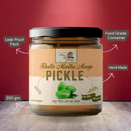 Maa kaa Achar Home Made Khatta Meetha Mango Pickle - 350 gms