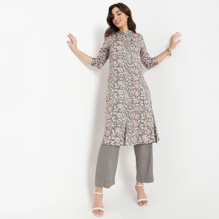 Style Union Printed Kurta With Pant Set | Ready To Wear