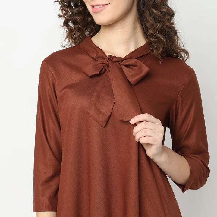 Regular Fit Solid Kurta with Palazzo Set | Ready To Wear
