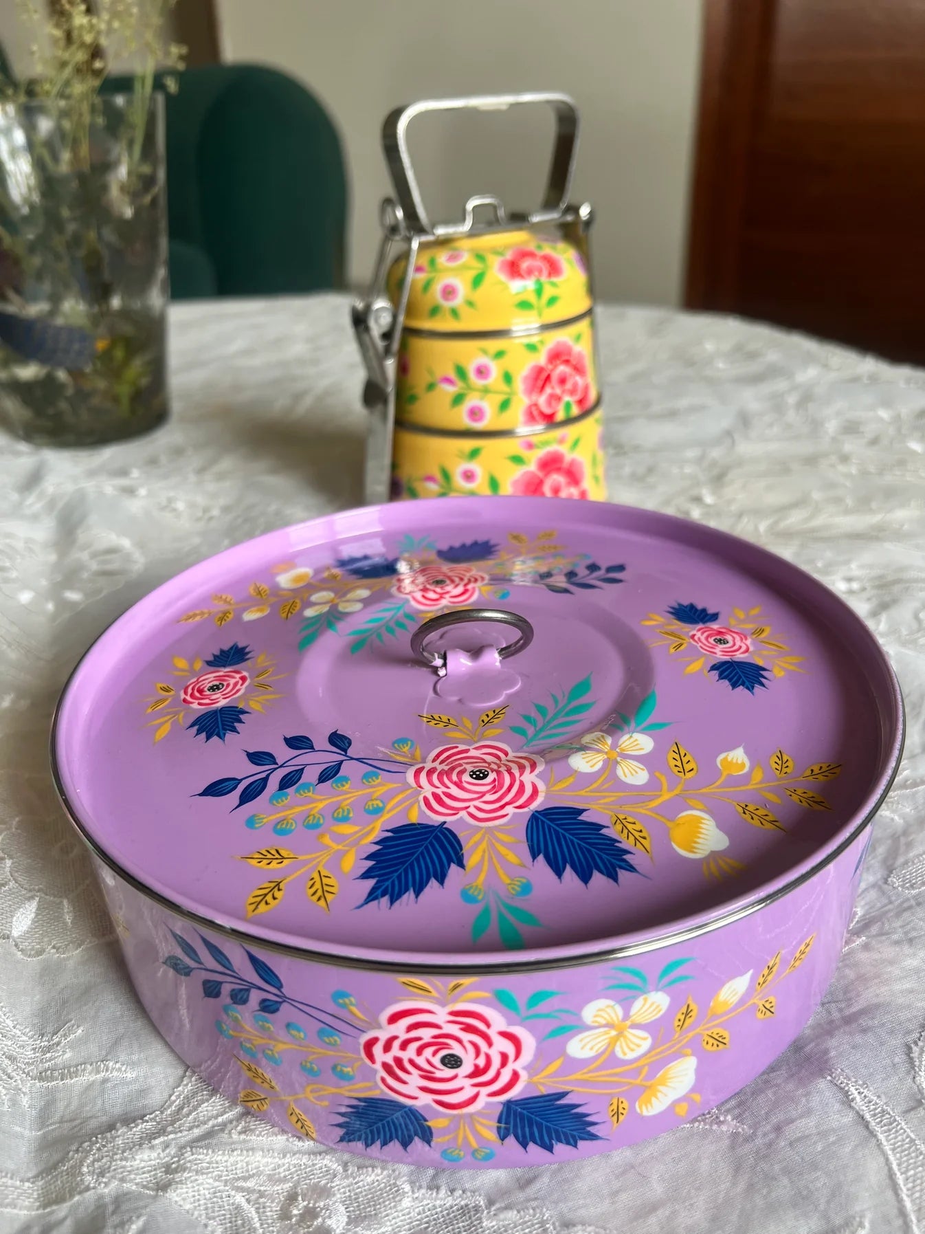 Lavender Mist Masala Box | Stainless Steel