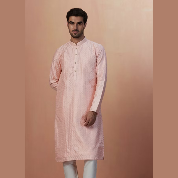 Manyawar Self Patterned Kurta Set - India shopping