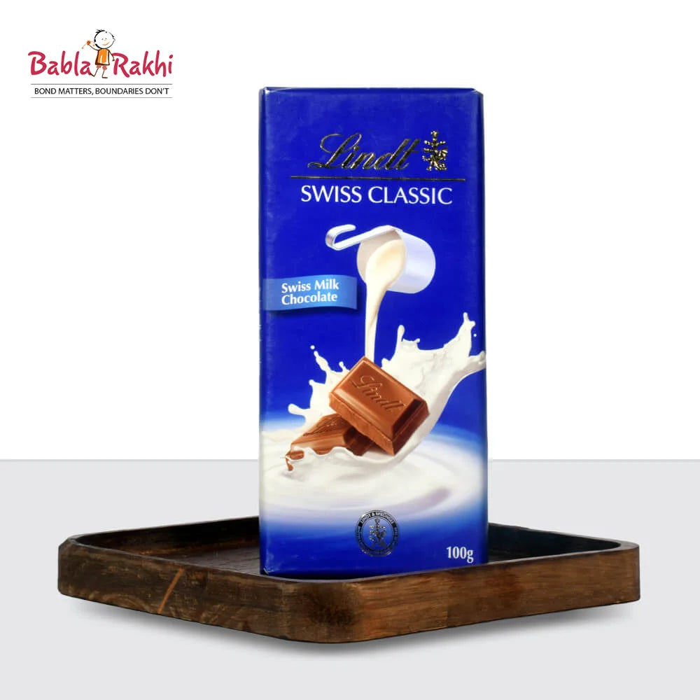 Babla Rakhi 3 Set Rakhi With Kesar Katri And Lindt Classic