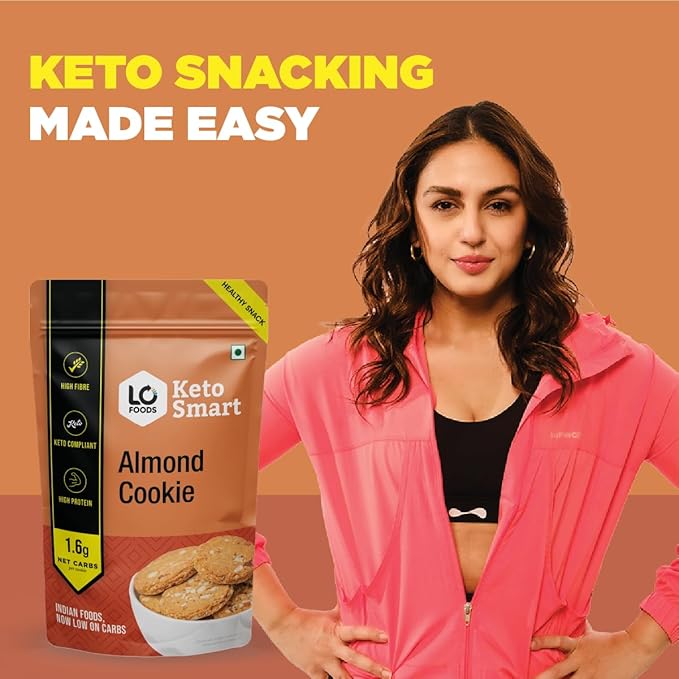 Lo! Foods Keto Almond Cookies (Sugar Free Biscuit, No Maida) | 200 gms