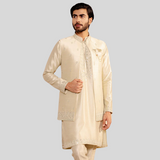 Long Jacket Jodhpuri Jacket with Kurta Pajama Set For Wedding