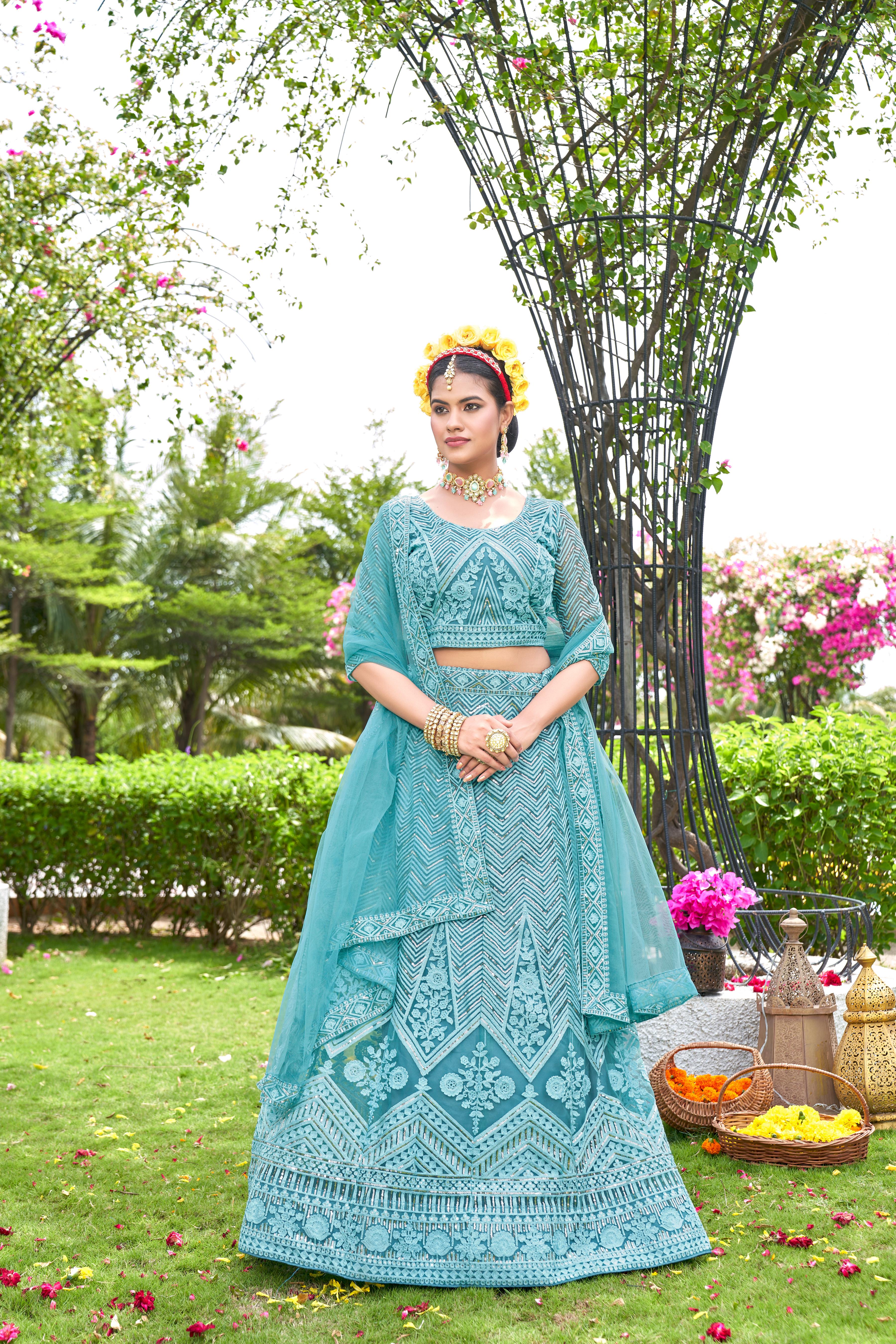 Luxury Embroidered Ready-to-Wear Lehenga