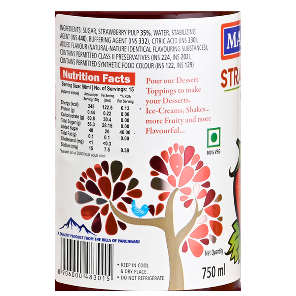 Manama Strawberry Crush 750 ML