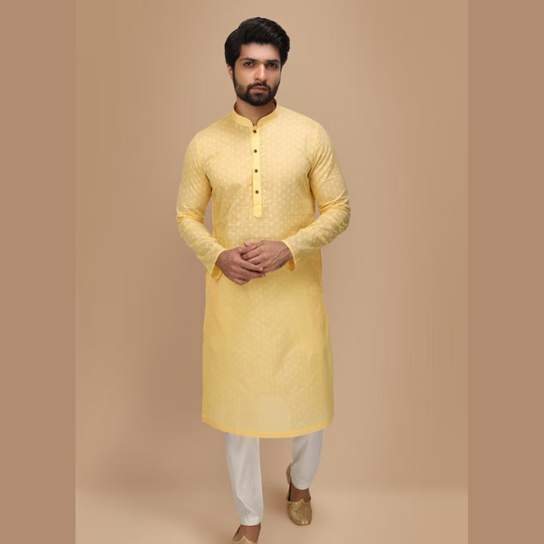 Manyawar Self Booti Kurta Pajama Collection - India shopping