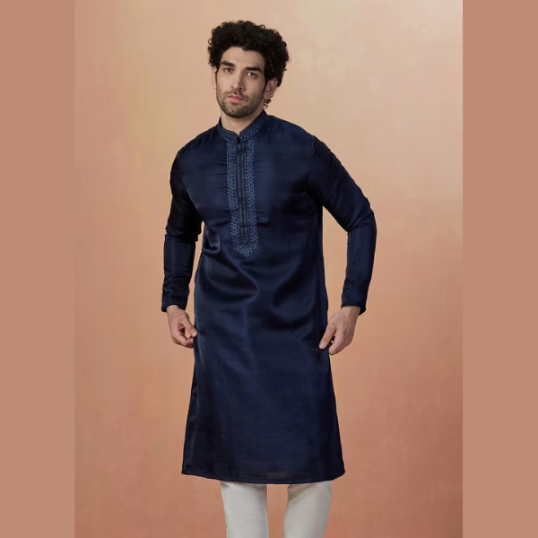 Manyawar Self Booti Kurta Pajama Collection - India shopping
