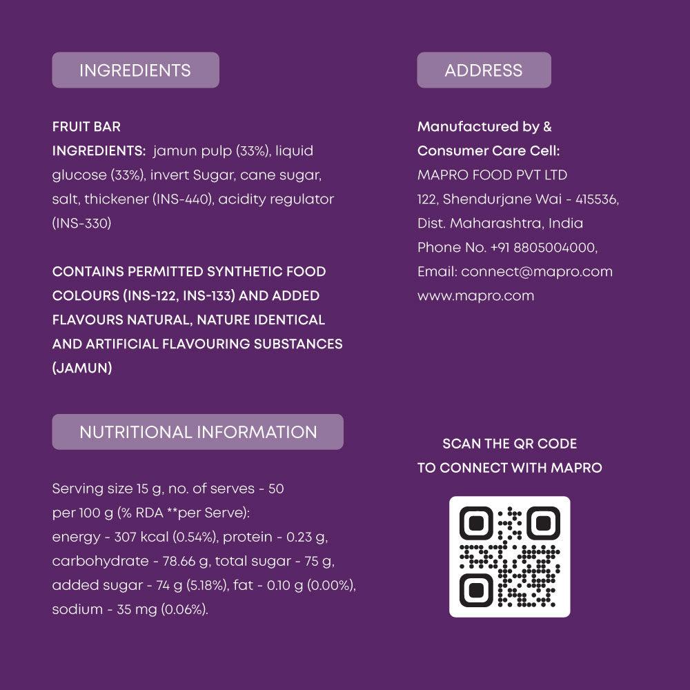 Mapro Falero Fruit Chews-175 gms | Jamun