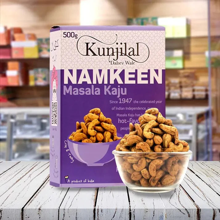 Kunjilal Dalsev Wale Kaju Masala - 500 gms| Made in Desi Ghee | No Palm Oil