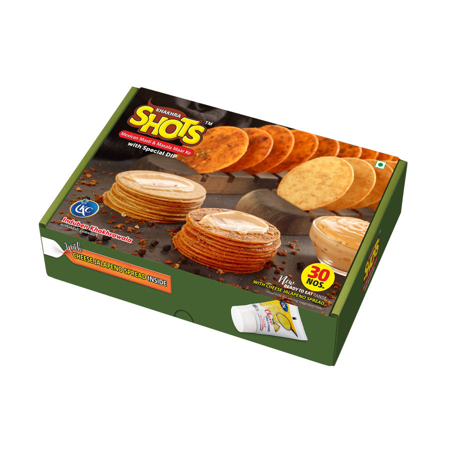 Induben Khakhrawala Peri Peri And Jeera Khakhra Shots | 10 pcs