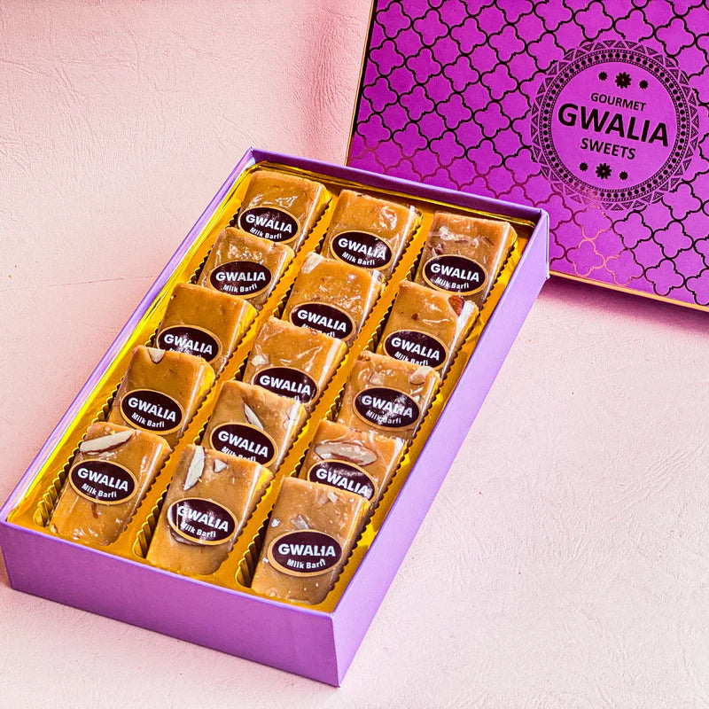 Gwalia Sweets Milk Barfi 500 gms - India shopping