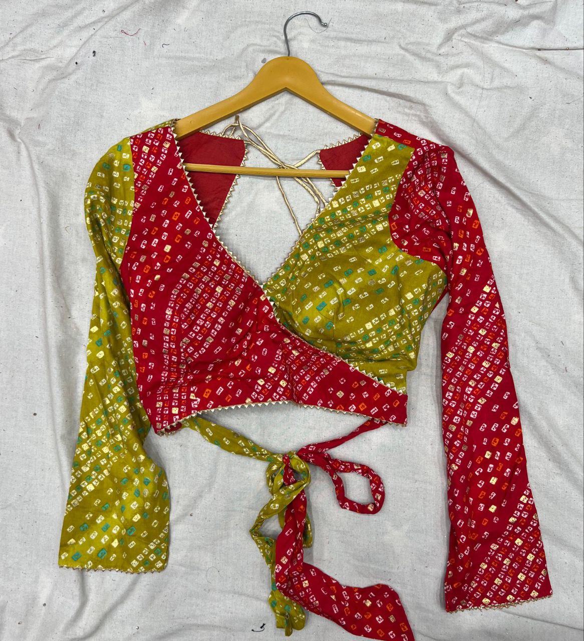 Single Colour Double Colour Bandhni Touch Chaniya Choli | Ready To Wear - India shopping