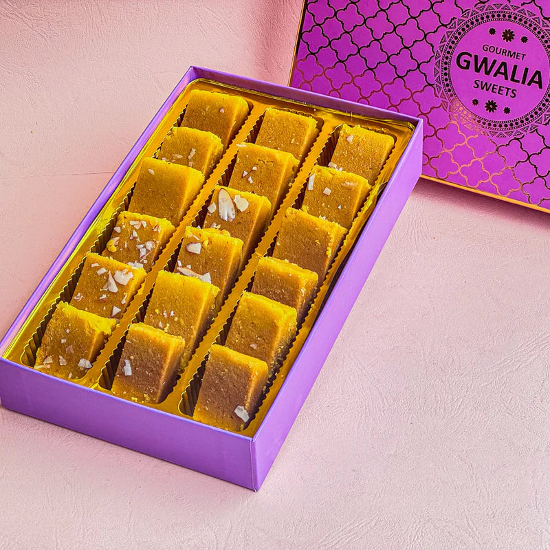 Gwalia Sweets Ghee Mysore Pak 500 gms - India shopping