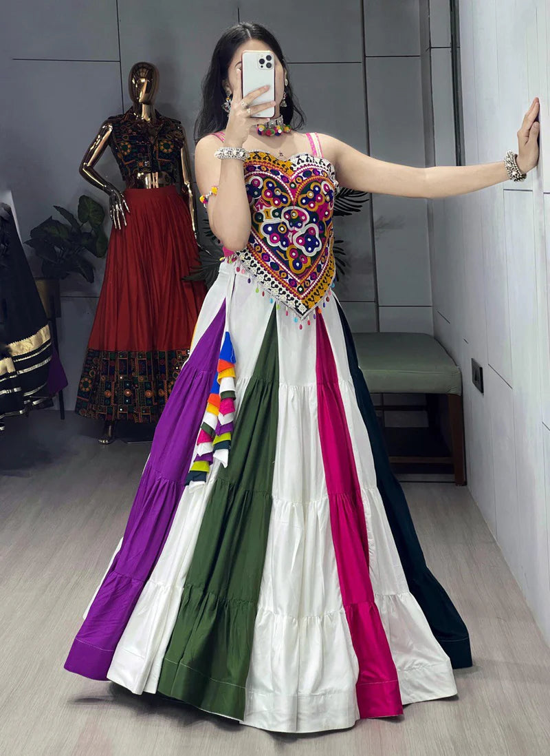 Beautiful Lehenga Kediya Set With Real Mirror Work | Ready To Wear