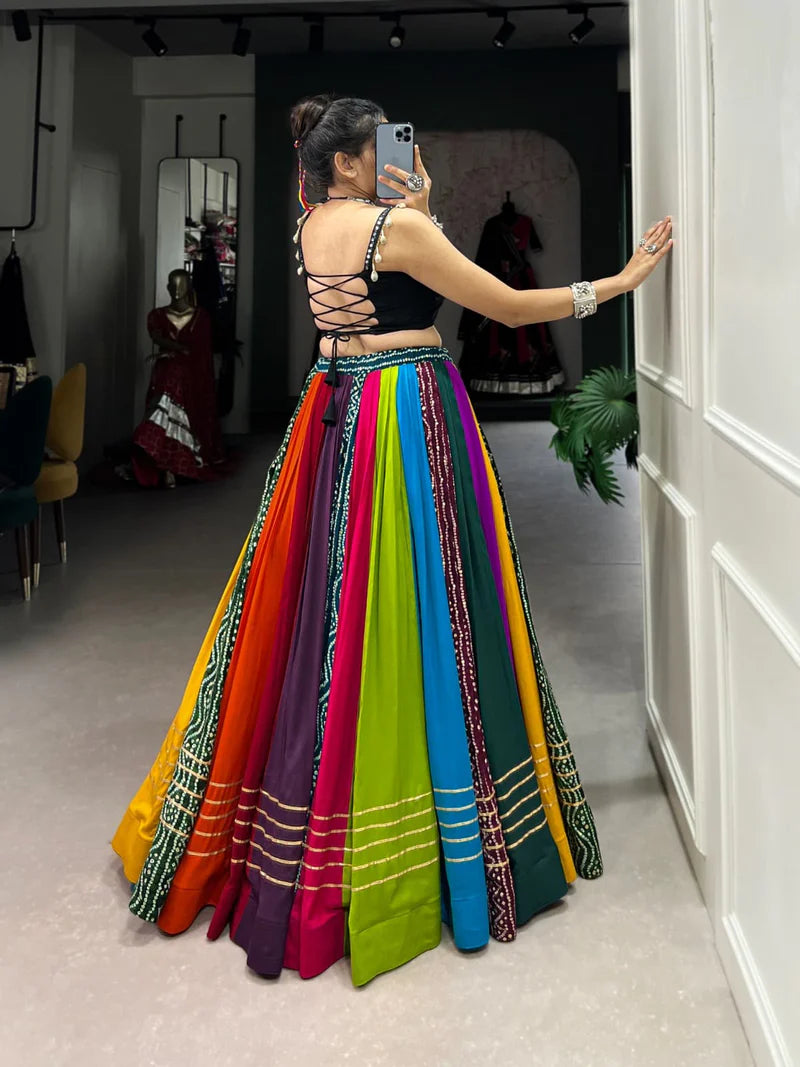 Ethnic Chaniya Choli With Plain Work | Ready To Wear