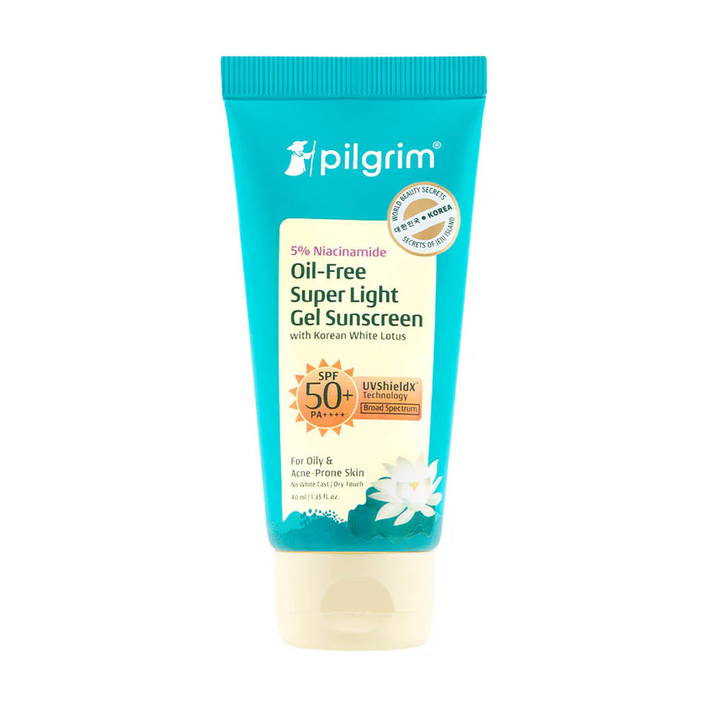 Pilgrim 5% Niacinamide Oil-Free Super Light Gel Sunscreen SPF 50+ PA++++ | 40 ML