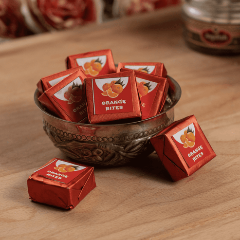 Indian Sweets Shop Orange Dryfruit Bites
