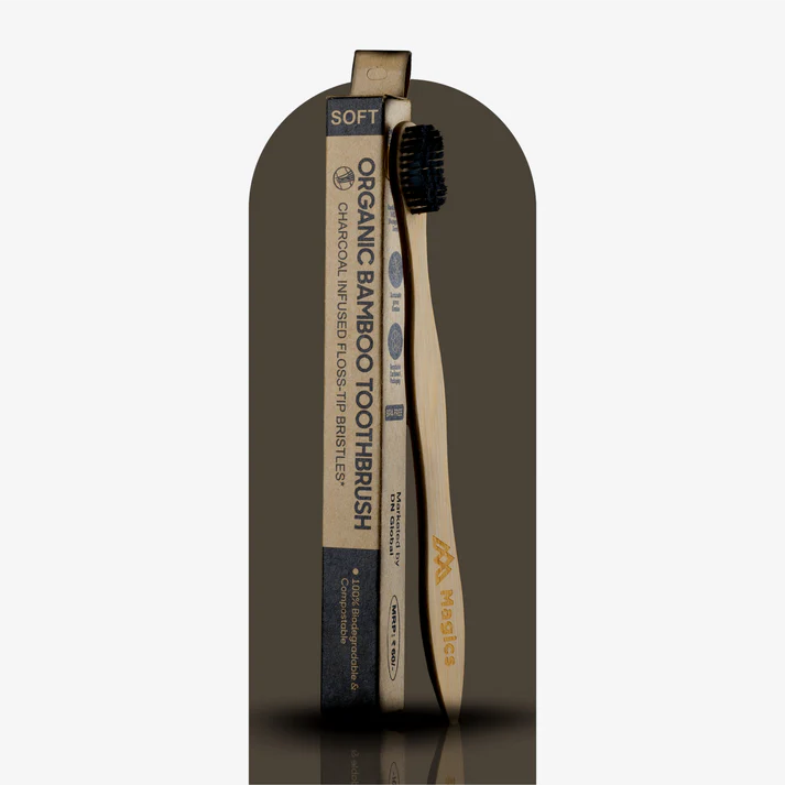 Magics Care Wooden Toothbrush | ( Pack Of 2 )