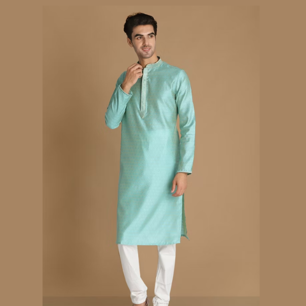 Manyawar Self Design Kurta Set - India shopping