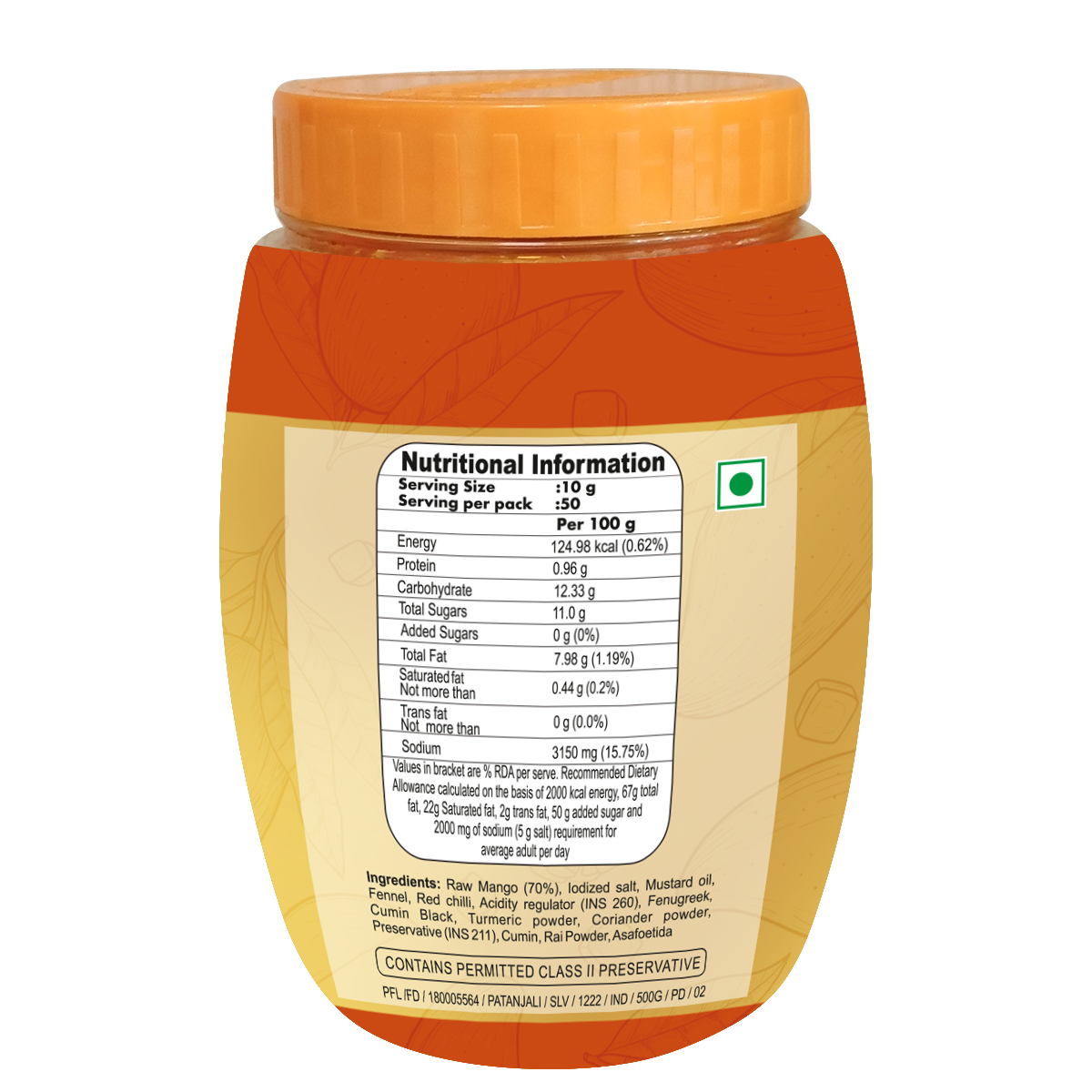 Patanjali Mango Pickle - 500 gms