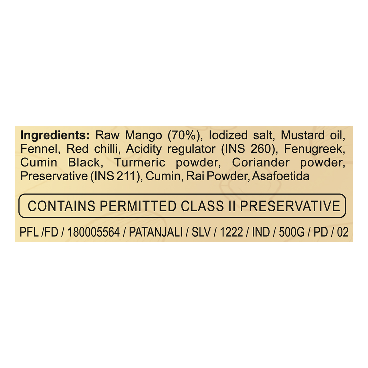 Patanjali Mango Pickle - 500 gms