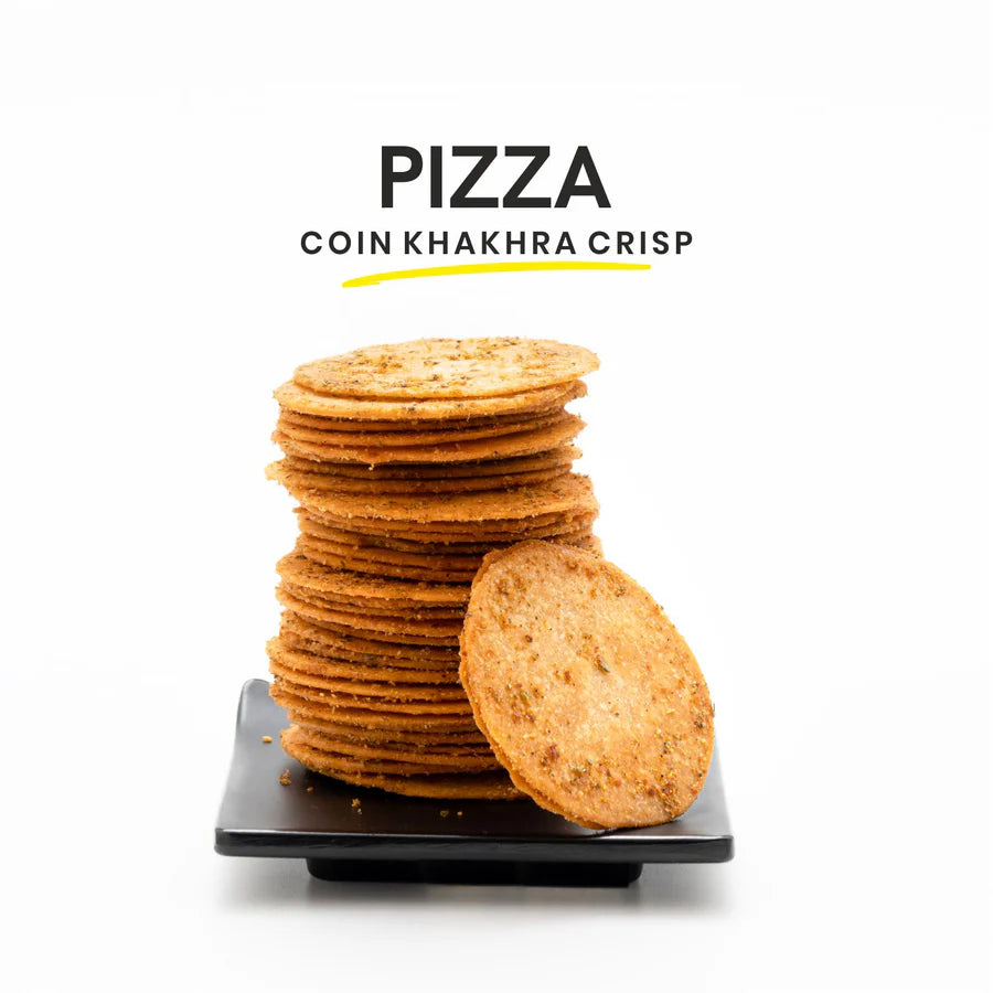 Stuti Wheat Pizza Coin Khakhra with Schezwan Chutney | 150 gms