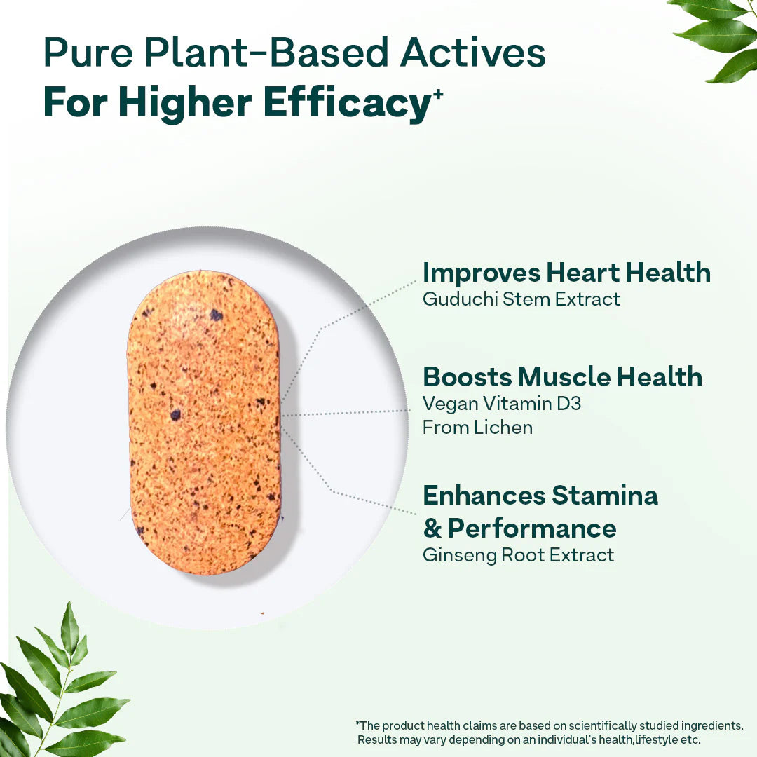 Oziva Plant Based Multivitamins for Men 35+ | 50 Tablets