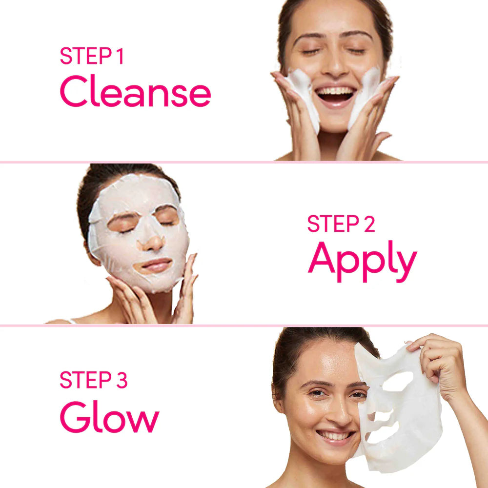 Pond's Vitamin C Brightening Sheet Mask With 100% Natural Pineapple - 25 ml