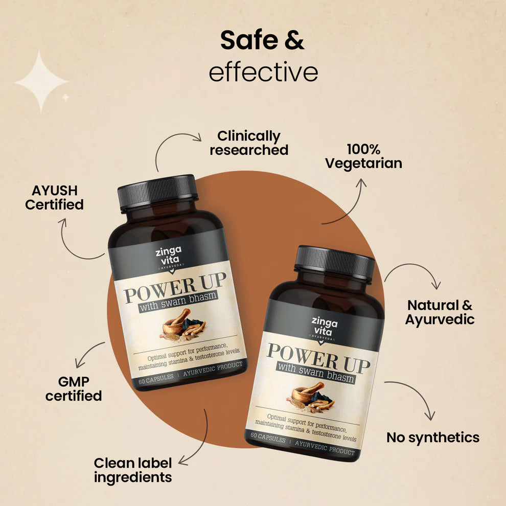 Zinga Power Up with Swarn Bhasm | 30 Capsule