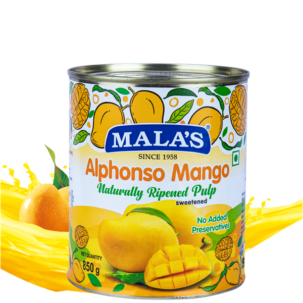 Pulp Alphonso Mango Tin - 850 gms - India shopping