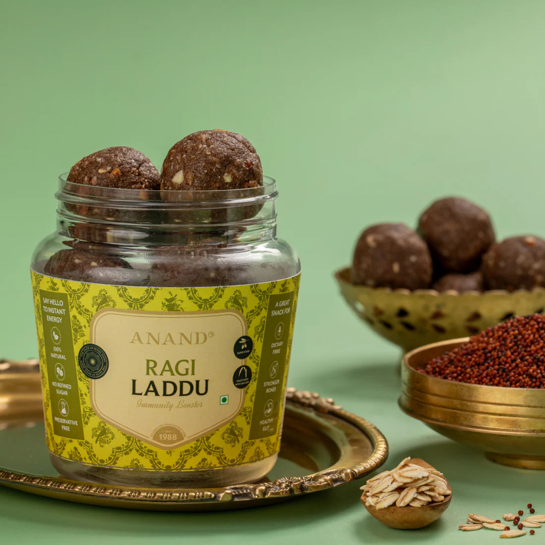Anand Sweets & Savouries Jaggery Ragi Laddu | 450 gms