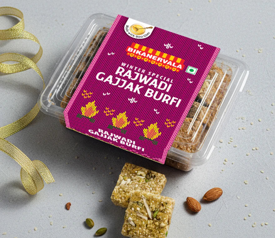 Bikanervala Rajwadi Gajjak Burfi | 500 gms