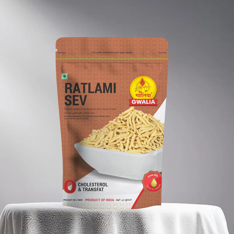 Gwalia Sweets Ratlami Sev 400 gms - India shopping