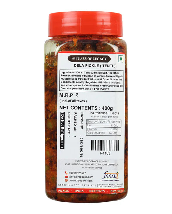 Roopak (since 1958) Dela Pickle - 400 gms