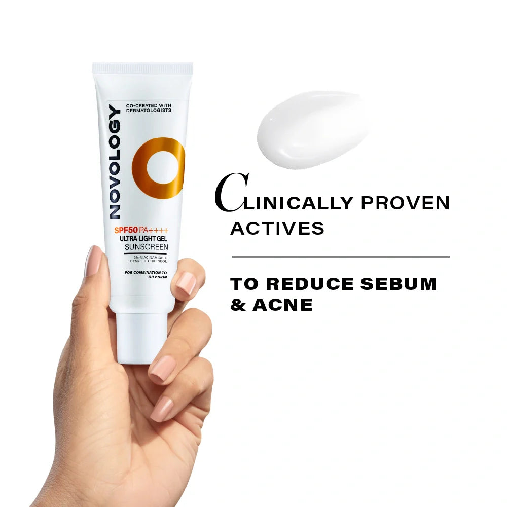 Novology Ultra Light Gel Sunscreen Spf 50 PA | 50 gms