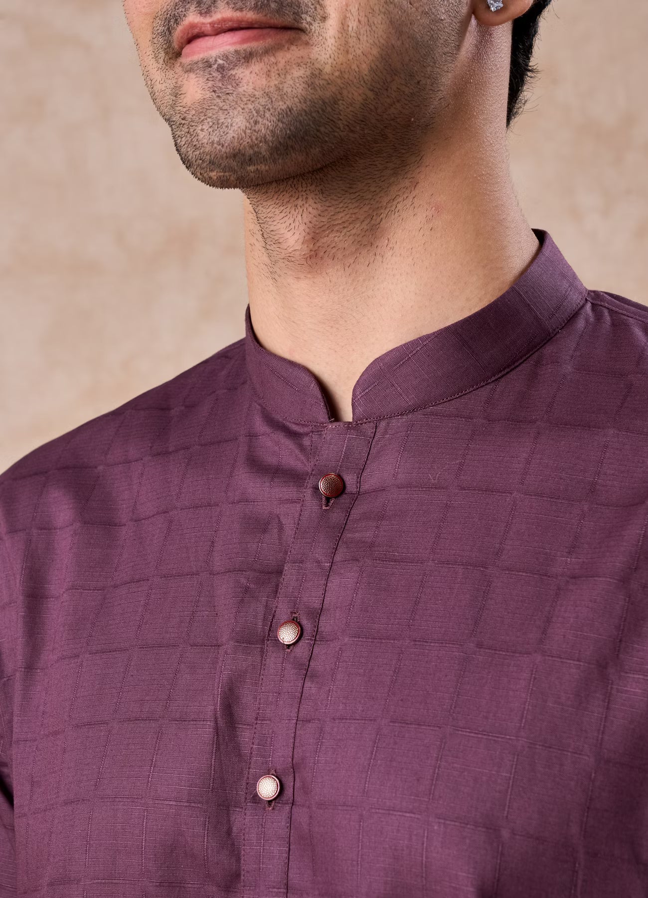 Manyavar Royal Purple Charm Kurta Pajama | Ready To Wear