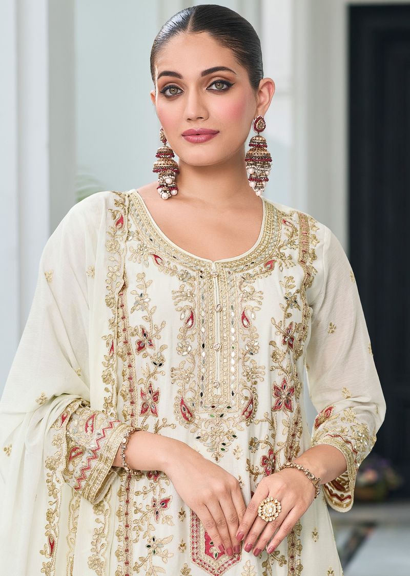 Vintage Suit With Embroidery Work | Ready To Wear