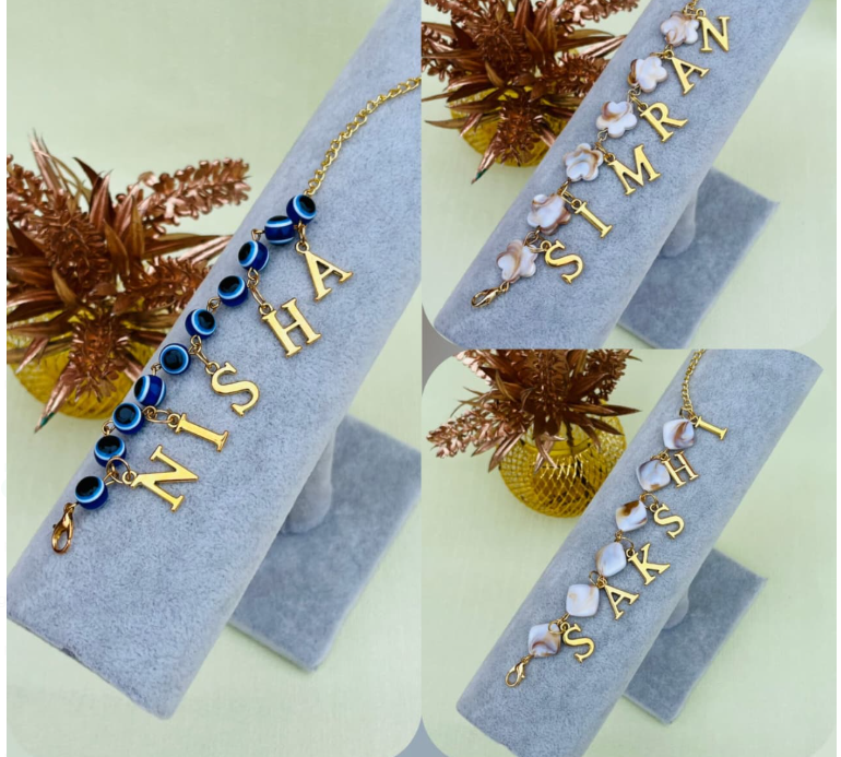 Rakhi Hamper Name Bracelet Bhabhi Rakhi