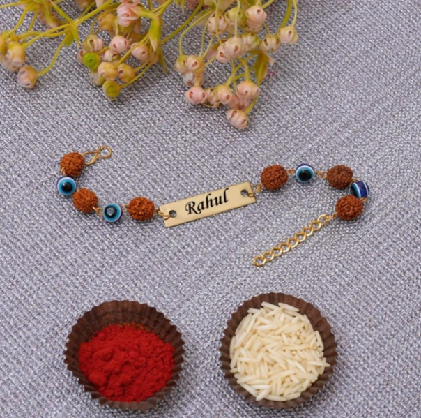 Rudraksha Rakhi Hamper For Bhai