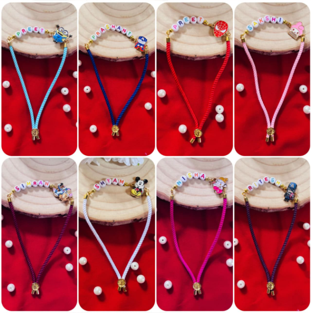 Kids Special Rakhi With Name | 4 Pair