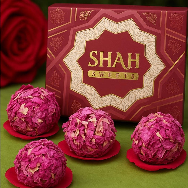 Shah Sweets Rose Almond Balls | 500 gms