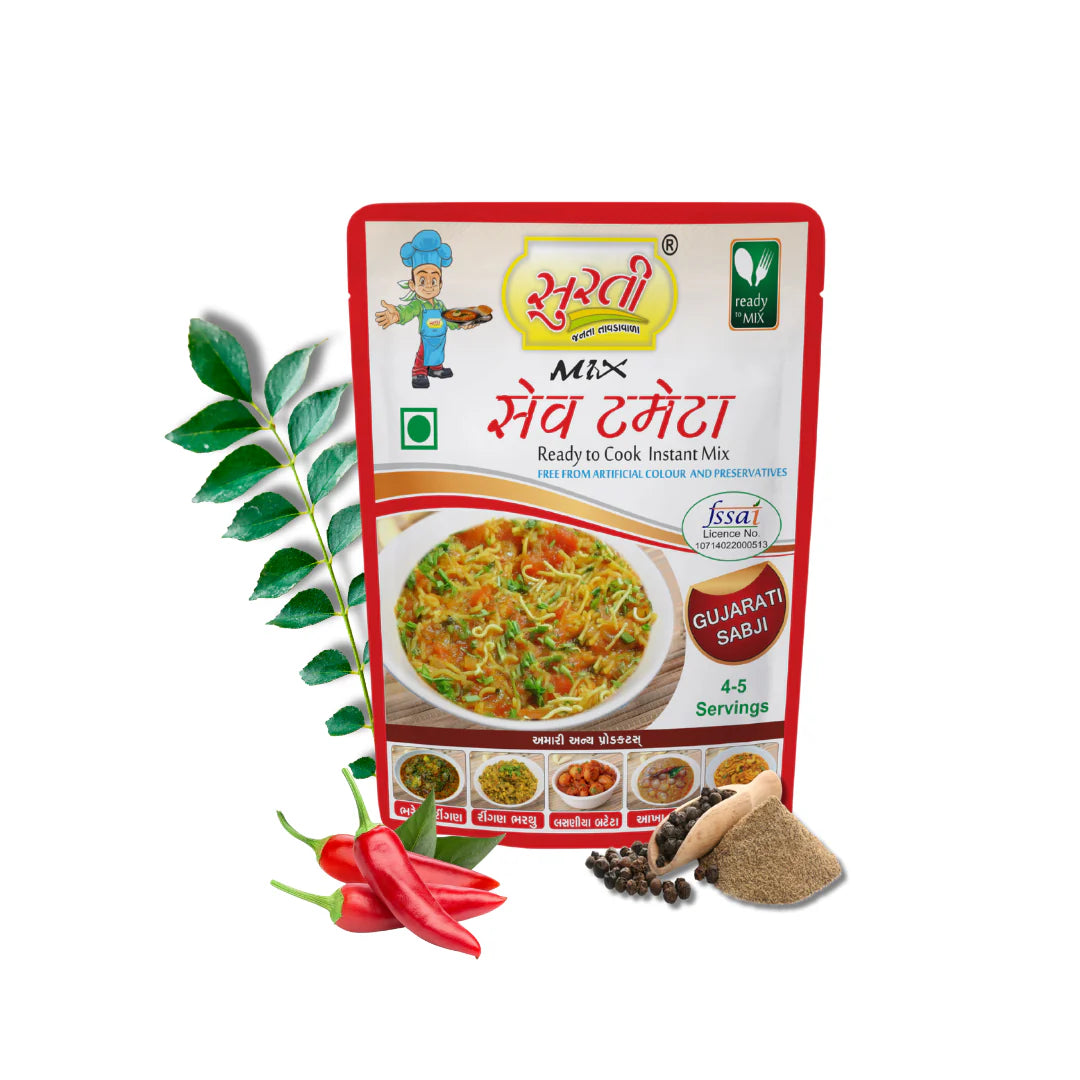 Surtimix Sev Tameta Mix Gujarati Sabji Gravy Masala | Ready To Eat 200 gms